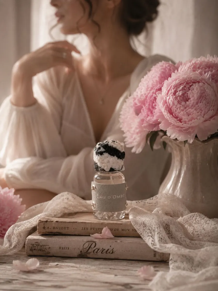 Флакон Eau d'Ombre с пионами